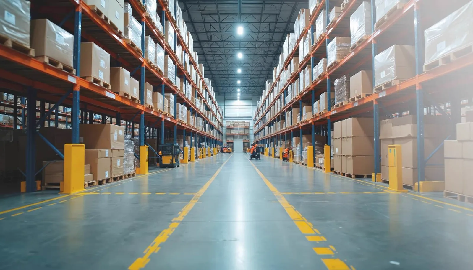Secure warehouse aisle